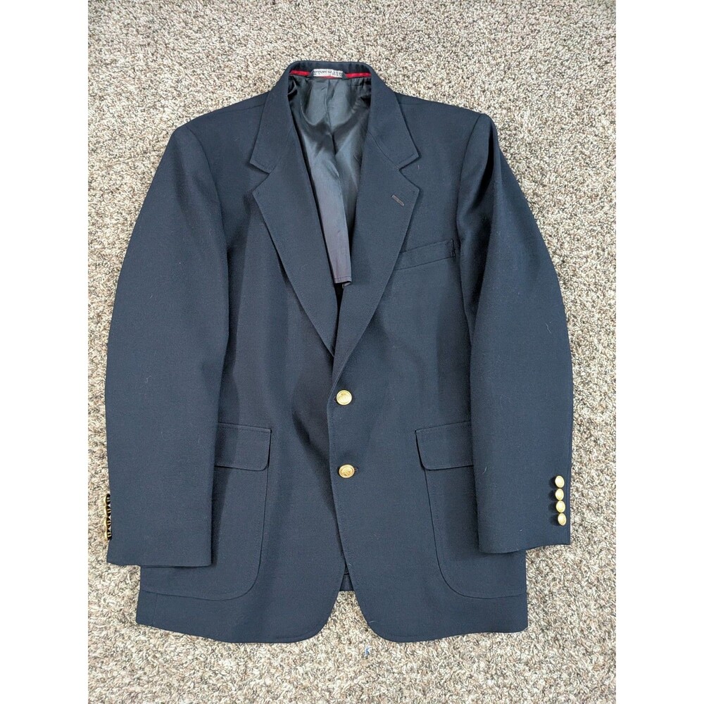 Vintage Foreman Clark Blazer Suit Jacket University Club Blue Sz‎ 42R